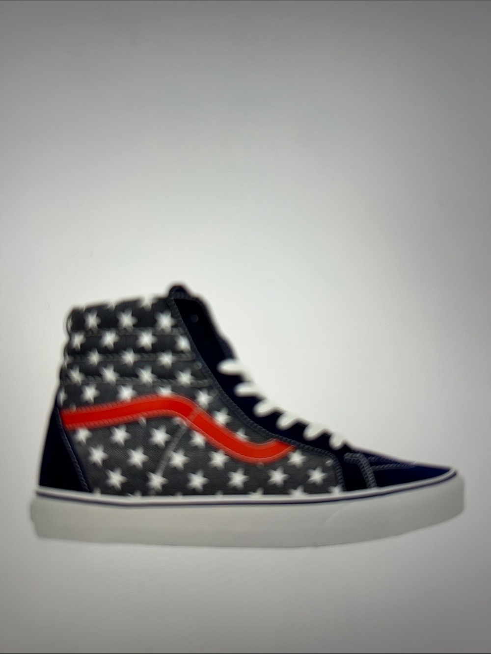 Vans Stars and Stripes High-Top Sneakers - Navy and Red Accents